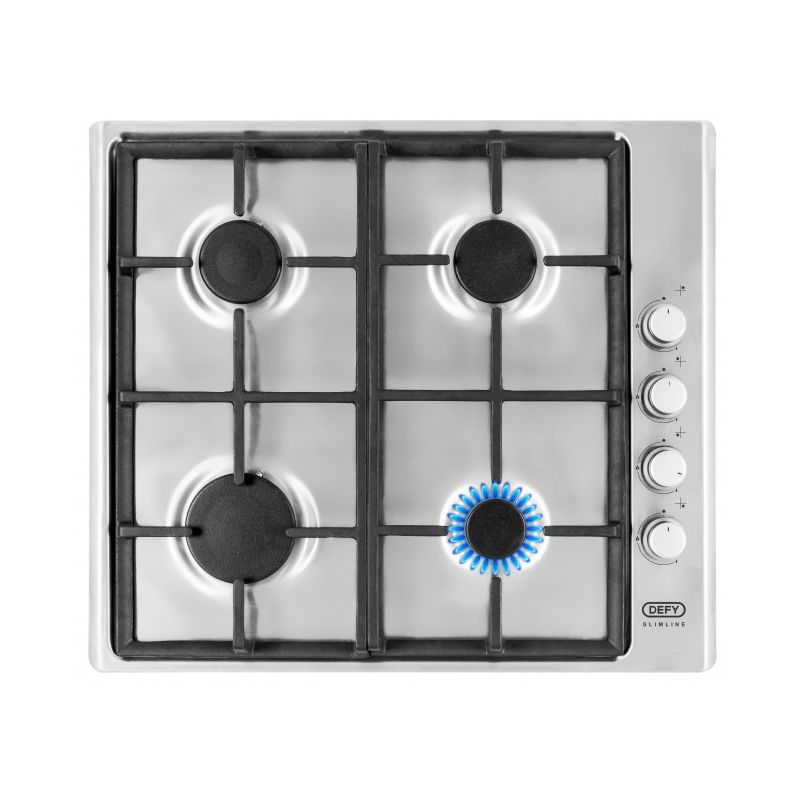 Defy DHG132 600mm Black 4 Burner Gas Hob