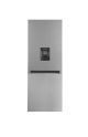 Defy DAC632 294L Satin Metallic Combi Fridge/Freezer with Water Dispenser