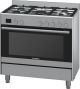 Bosch 900mm Stainless Steel 5 Burner Gas/Electric Free Standing Oven - HSB737357Z