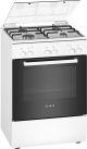 Bosch HGA120B20Z 600mm White 4 Burner Gas Free Standing Oven