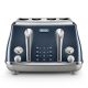 De'Longhi CTOC4003.BL 4 Slice London Blue Icona Capitals Toaster