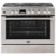 AEG CKB943Z5CM 900mm Stainless Steel 5 Burner Gas / Electric Free-Standing Cooker