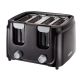 Salton 4 Slice Black Cool Touch Toaster - 862203