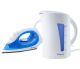 Pineware 1.7L White Kettle & 1400W Blue Iron Twin Pack - 849785
