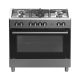 Totai 90cm Stainless Steel 5 Burner Gas Stove with Electric Oven - 03/T800EB