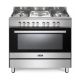 Elba 90cm Stainless Steel 4 Burner Gas Cooker with Electric Plates and Electric Oven - 01/9CX 727N