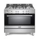Elba Stainless Steel 90cm 5 Burner Gas Cooker with Gas Oven - 01/9CX 828N