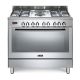 Elba Stainless Steel 90cm Fusion 4 Buerner Gas Cooker with 2 Electric Plates and Electric Oven - 01/9FX 737