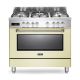 Elba Cream 90cm Exellence 5 Burner Gas Cooker with Electric Oven - 01/9S4EX937NC