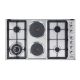 Elba 90cm Stainless Steel 4 Burner Gas Hob with 2 Electric Plates - 02/EE95-420XD