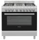 Elba 90cm Silver 5 Burner Gas Stove with Gas Oven - 04/96CL827