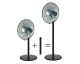 Mellerware Black Fan 2 In 1 Stand & Pedestal - 35840B