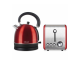 Mellerware Pack 2 Piece Set Stainless Steel Red Kettle And Toaster - 46042RD