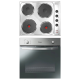 Candy Italy CLE64X/FCS100X 60cm Solid Hob & Static Oven Cooking Combo