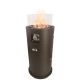 Alva Gas Short Stand Firepit Patio Heater with Lava Stones - GHP38