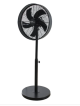 Alva 40CM Matt Black Drum Pedestal Fan - ACS207