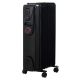 Alva Black 7 Fin 1500W Oil Filled Heater With Timer Function - AOH202