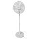 Alva 30cm White Rechargeable Pedestal Fan - ACS401