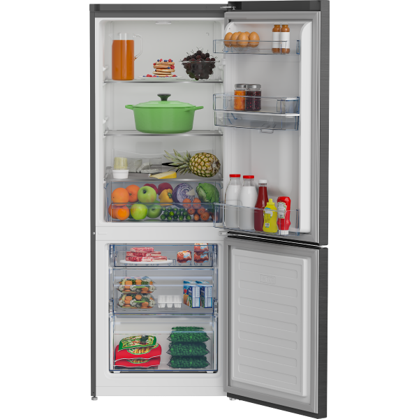 ヒデ Defy DAC627 323L Metallic Combi Fridge/Freezer With Water Dispenser
